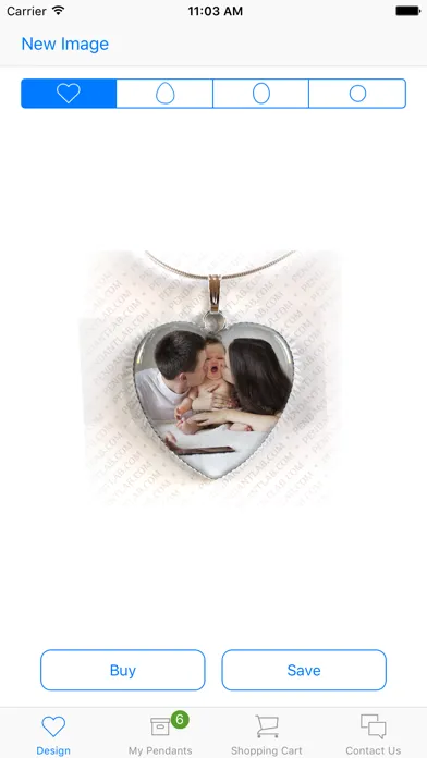 Zrzuty ekranu PendantLab Photo Necklaces