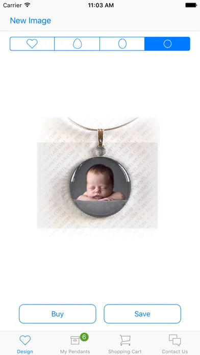 Zrzuty ekranu PendantLab Photo Necklaces