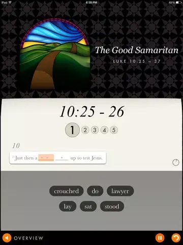 ภาพหน้าจอของ Bible Verses By Heart iPad 