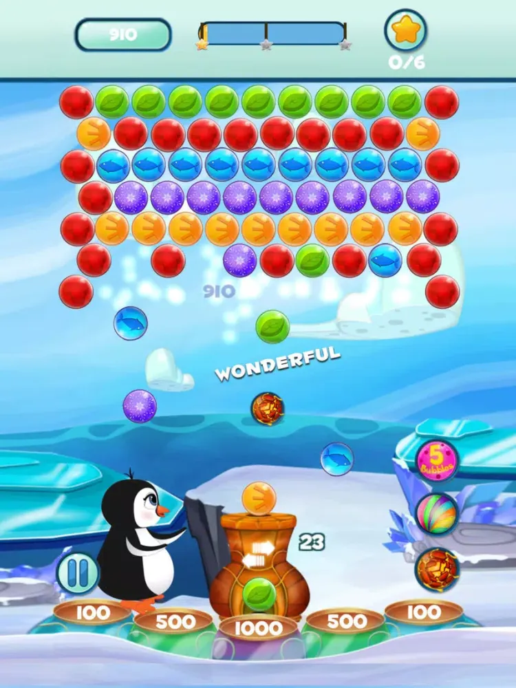 Captures d'écran de Penguin Color Bubble Pop iPad 
