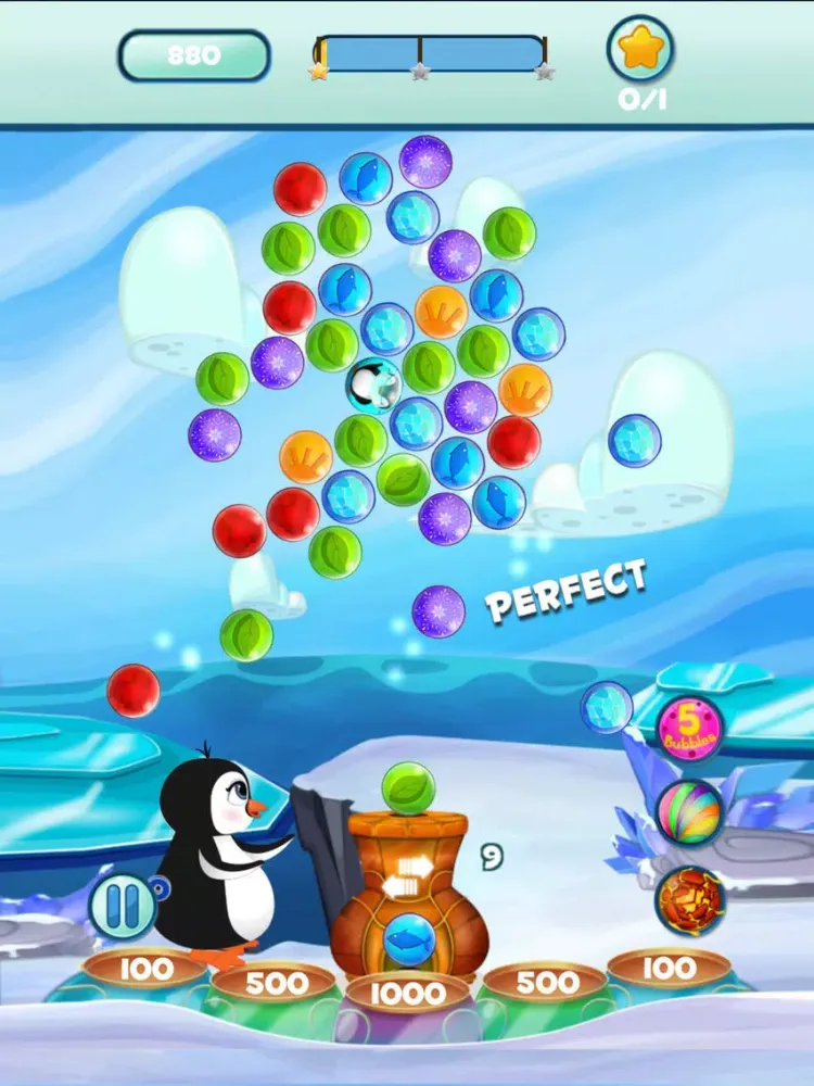 Captures d'écran de Penguin Color Bubble Pop iPad 