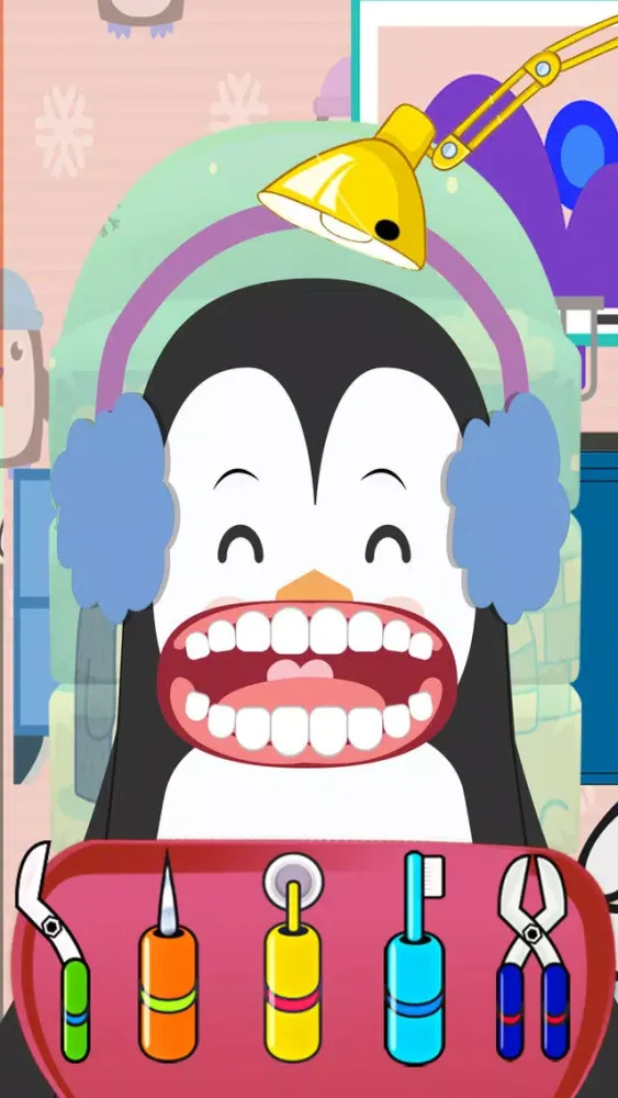 Dentist The Penguin Ice Free Top Game for Kids Screenshots