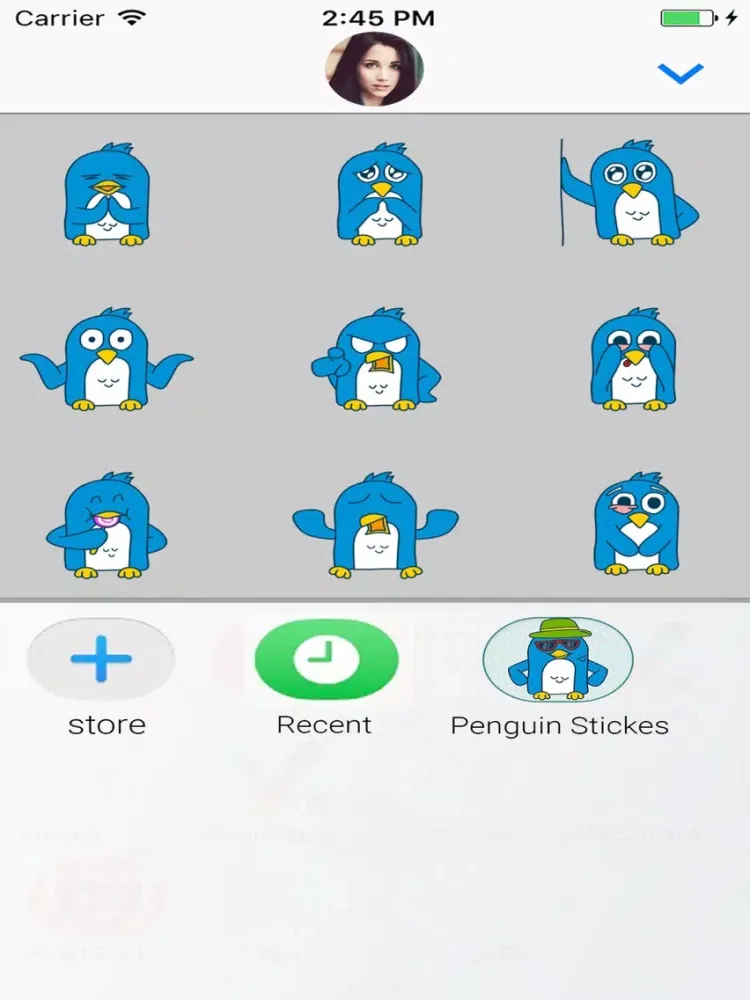 Tangkapan layar Penguin : Cute Stickers iPad 