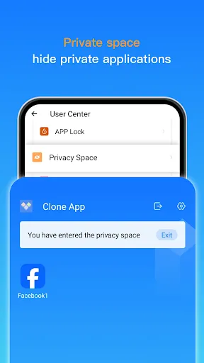 ภาพหน้าจอของ Clone App-Dual App Clone Space