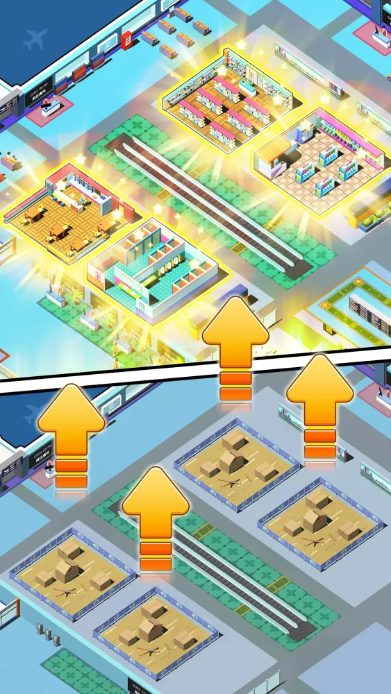 Скриншоты Mini Airport：idle planes