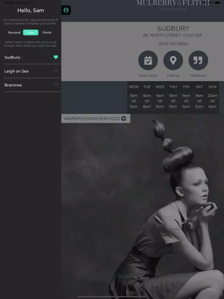 Mulberry & Flitch iPad  Screenshots