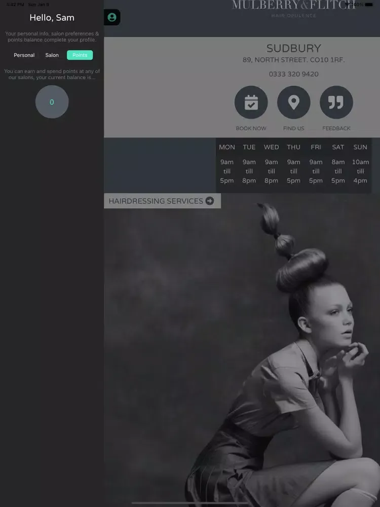 Mulberry & Flitch iPad  Screenshots
