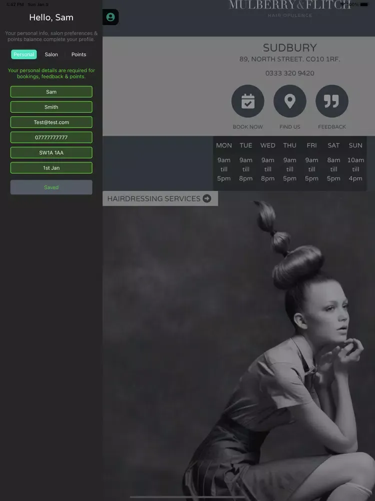 Mulberry & Flitch iPad  Screenshots
