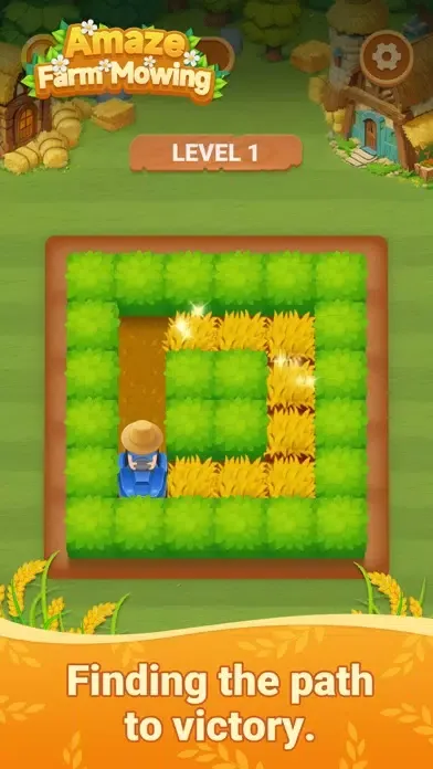 Captures d'écran de Amaze Farm Mowing - Maze Games