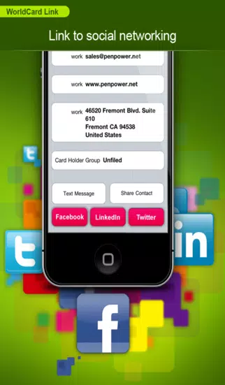 Screenshot di WorldCard Link - Instant Business Card Reader