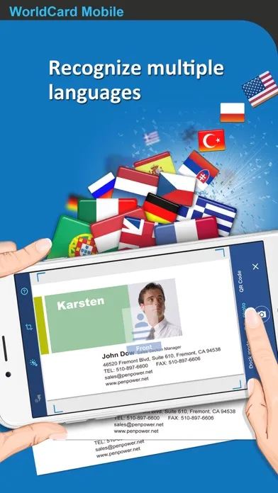 Captures d'écran de WorldCard Mobile Lite