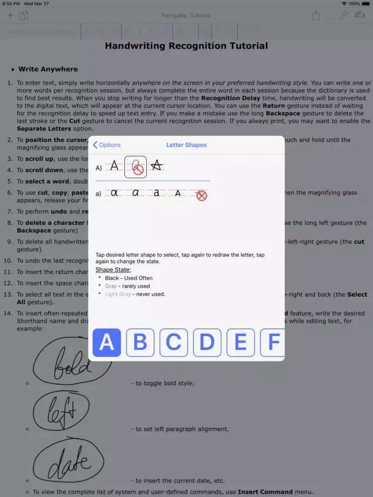 Ảnh chụp màn hình của Penquills: Creative Notetaking iPad 