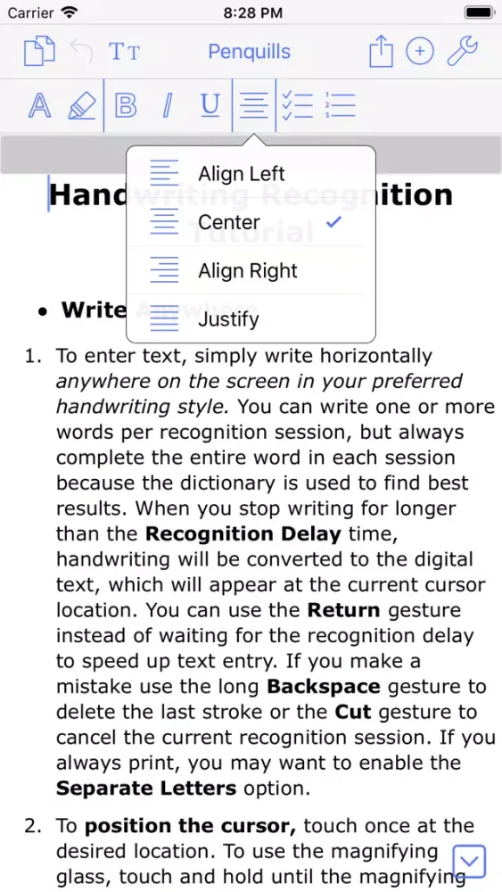 Ảnh chụp màn hình của Penquills: Creative Notetaking