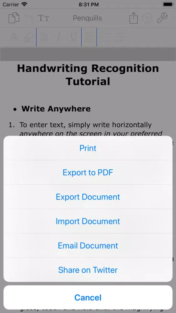 Ảnh chụp màn hình của Penquills: Creative Notetaking