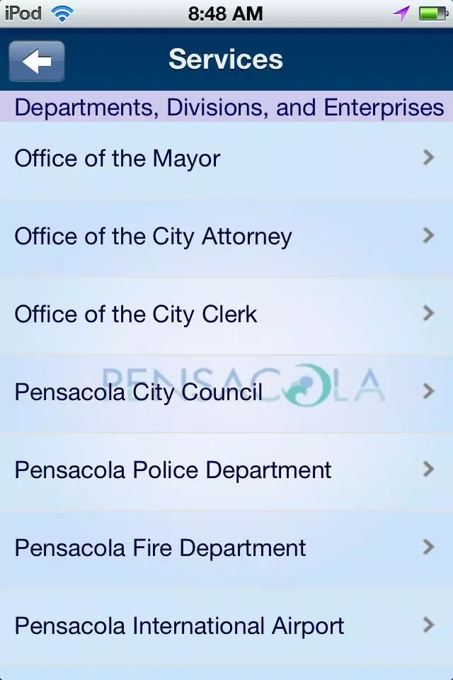 Capturas de pantalla de City of Pensacola, Florida