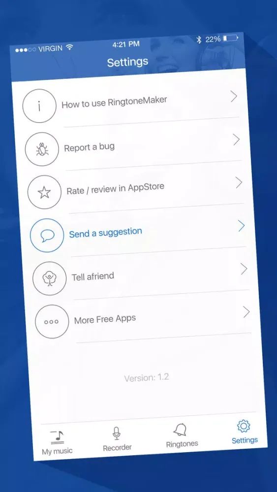 RNGTN - Ringtone, mail alert and text tone maker for your iPhone music library应用截图