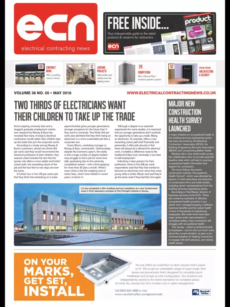 Zrzuty ekranu Electrical Contracting News (ECN) iPad 