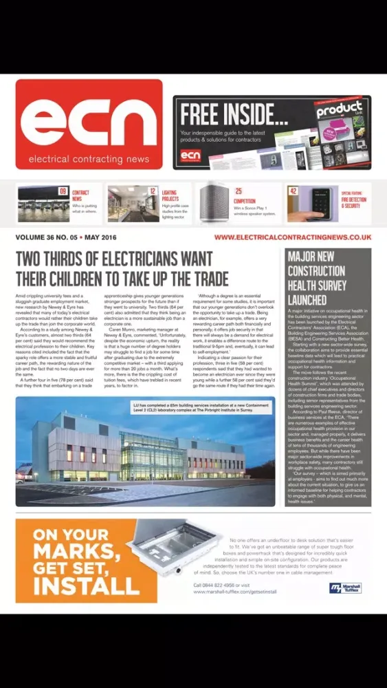 Zrzuty ekranu Electrical Contracting News (ECN)