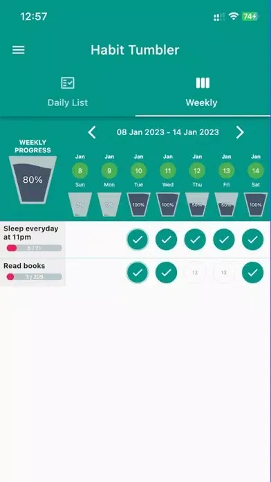 Habit Tumbler スクリーンショット