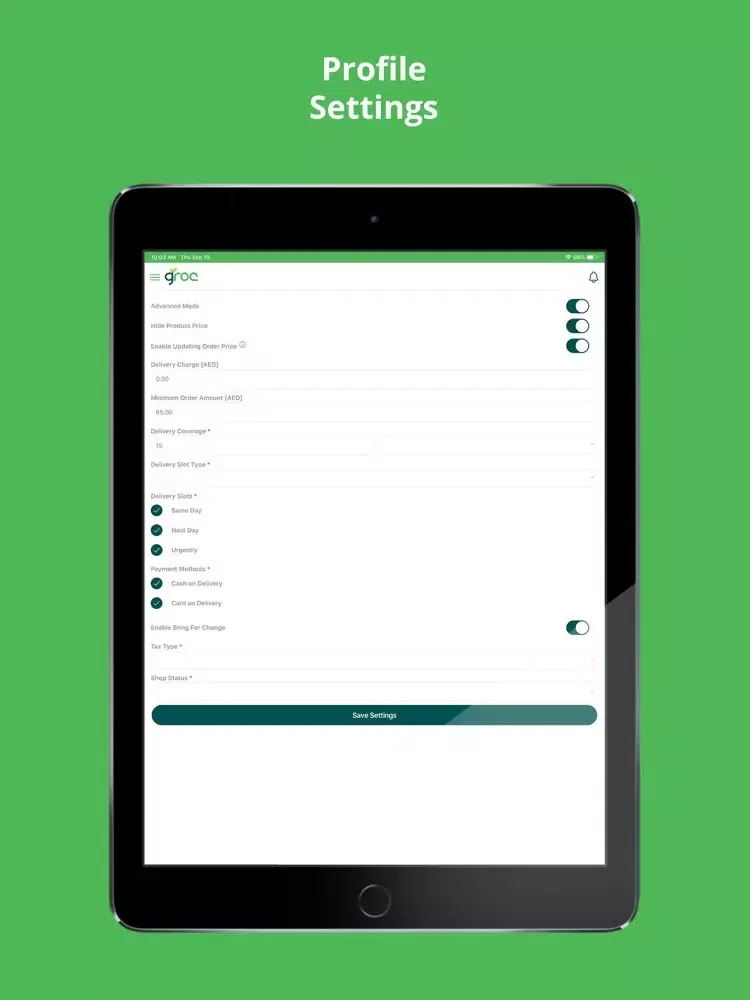 تصاویر Groc Shop Owners iPad 