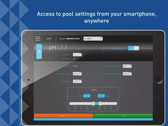 IntelliPool iPad  Ekran Görüntüleri