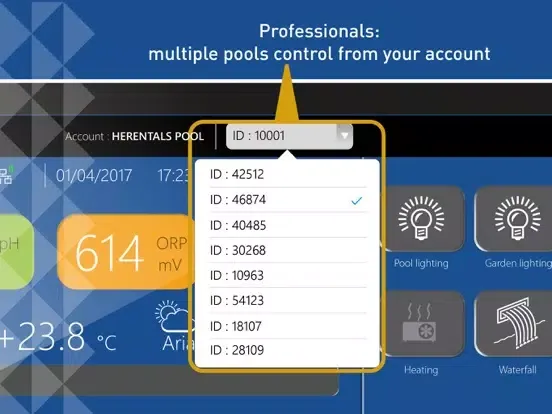 IntelliPool iPad  Ekran Görüntüleri