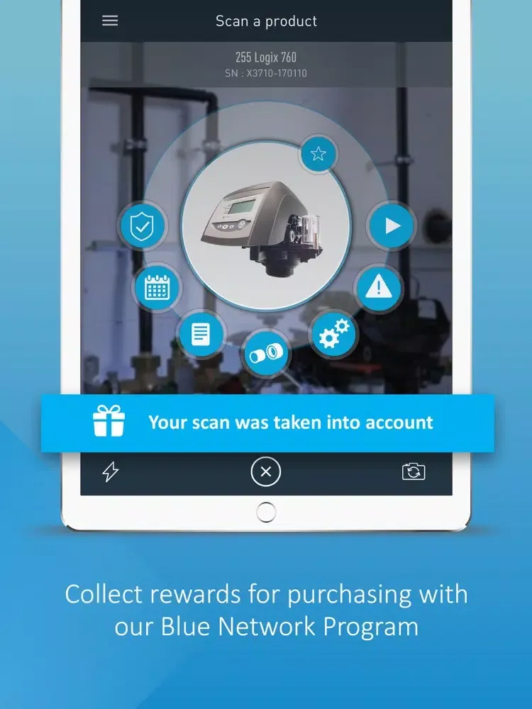 ภาพหน้าจอของ Scan & Service iPad 