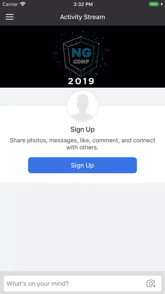 Tangkapan skrin ng-conf 2019