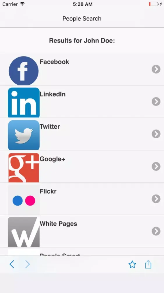 People Search - Search by Name應用截圖