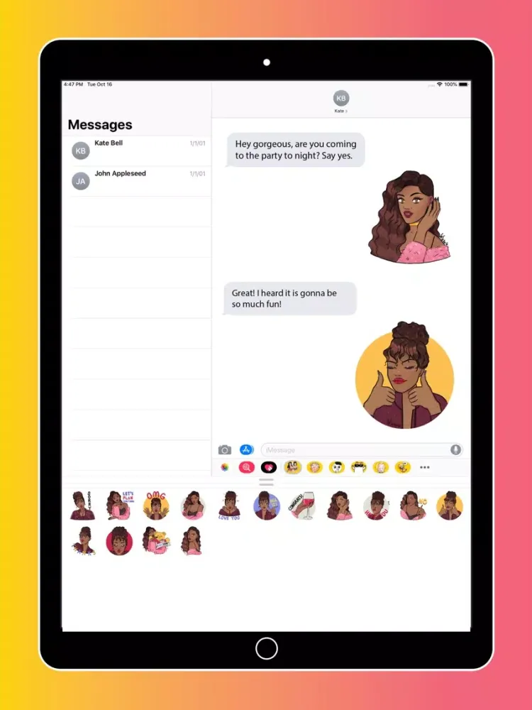 Capturas de tela do WuWu’s GirlChat iPad 