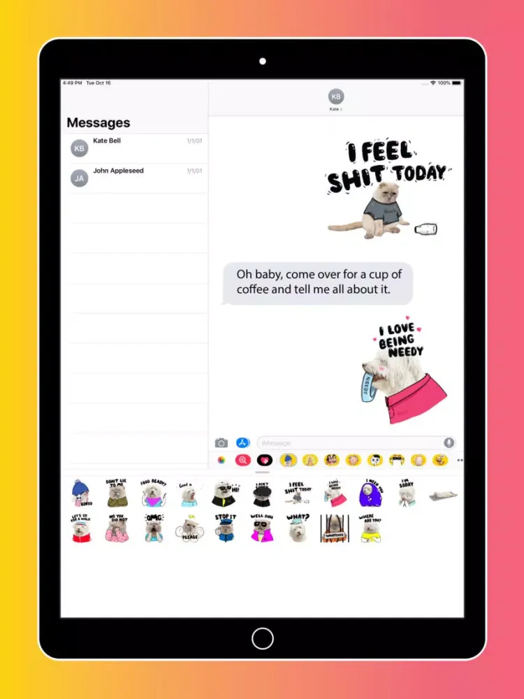 Tangkapan skrin WuWu’s Stinky&Needy iPad 