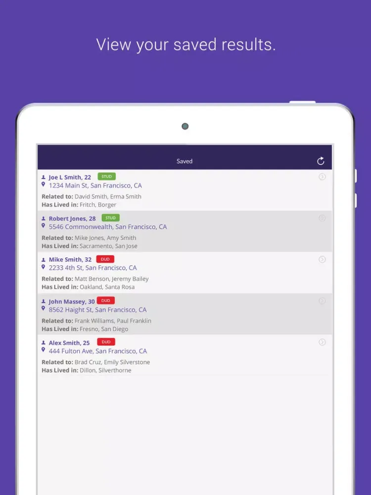 Screenshot di Stud or Dud iPad 