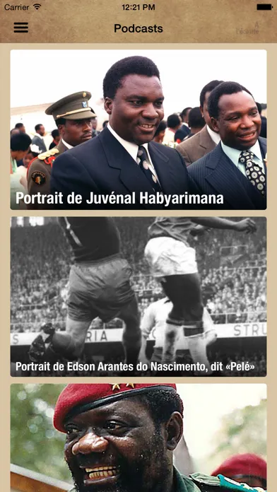 Captures d'écran de Archives d'Afrique