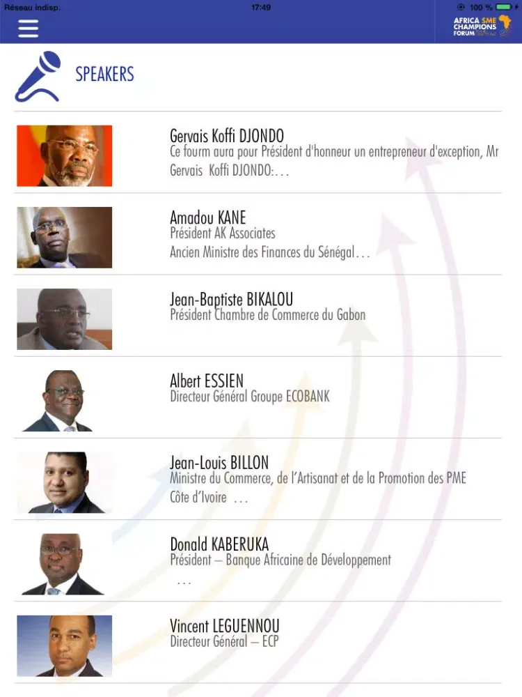 تصاویر Africa SME Champions Forum iPad 