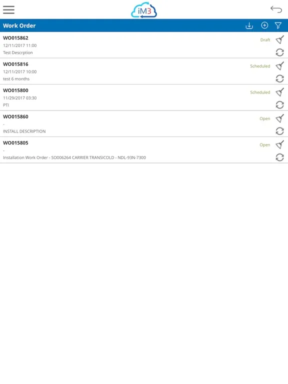 Tangkapan layar iM3 SCM Lite iPad 