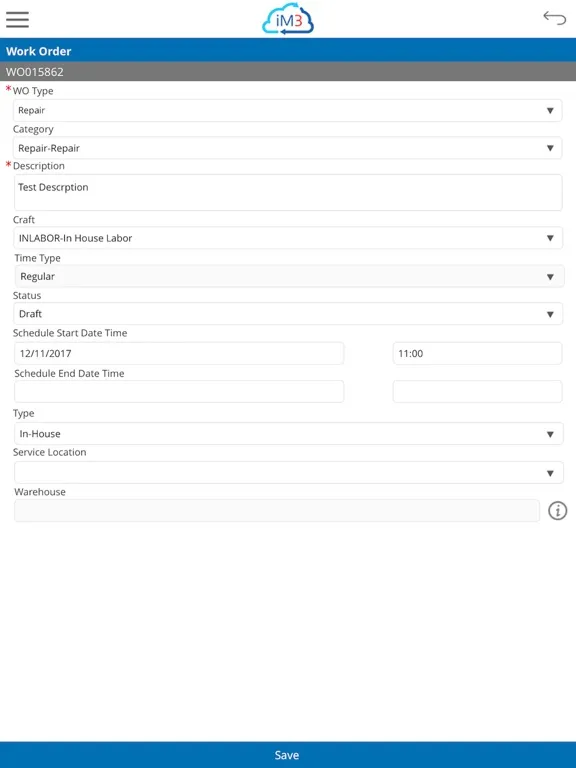 Tangkapan layar iM3 SCM Lite iPad 