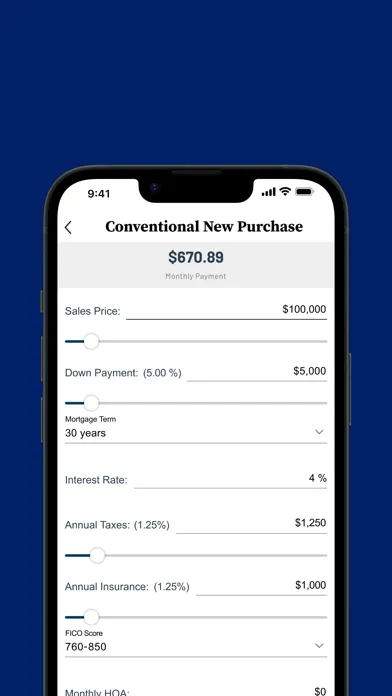 Peoples Mortgage App Screenshots