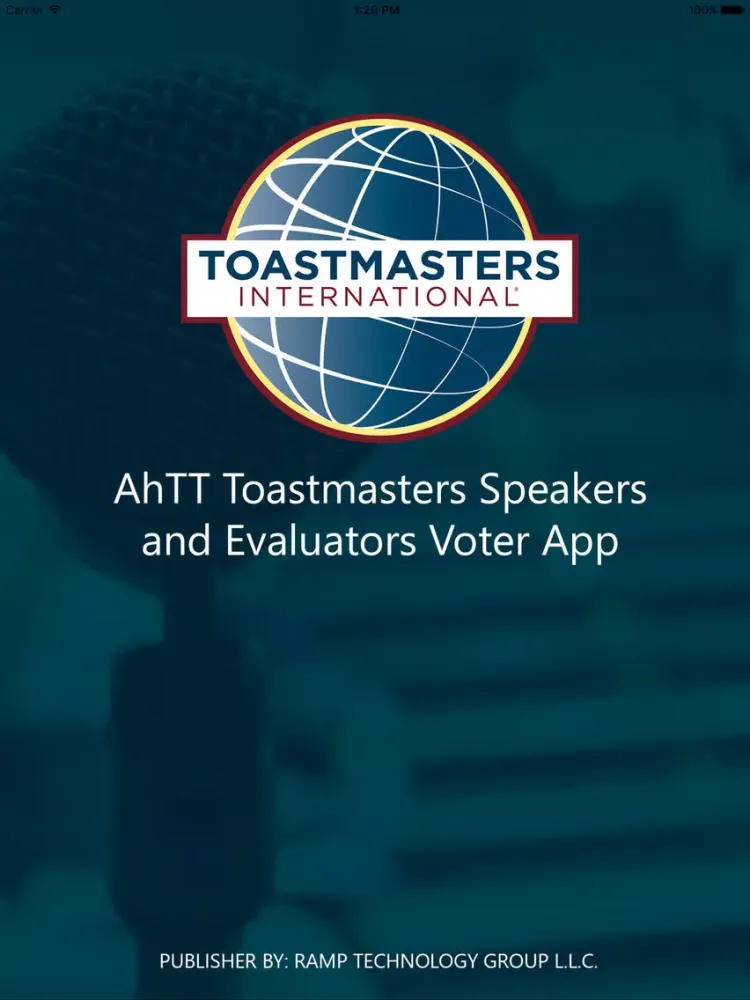 Tangkapan layar AhTT Toastmaster Club App iPad 