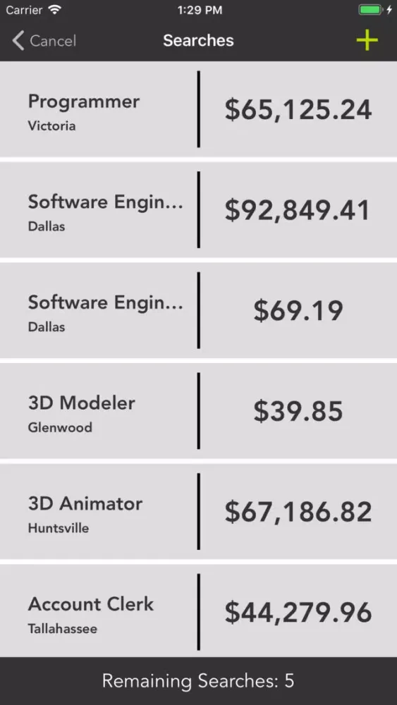 PeopleTicker - Salary Rates Screenshots