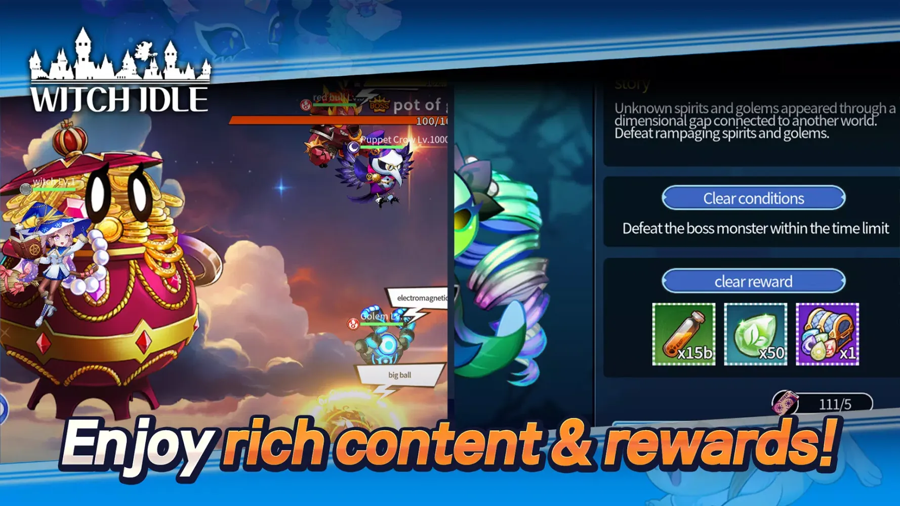 Capturas de tela do Witch Idle - 4320 Summonable