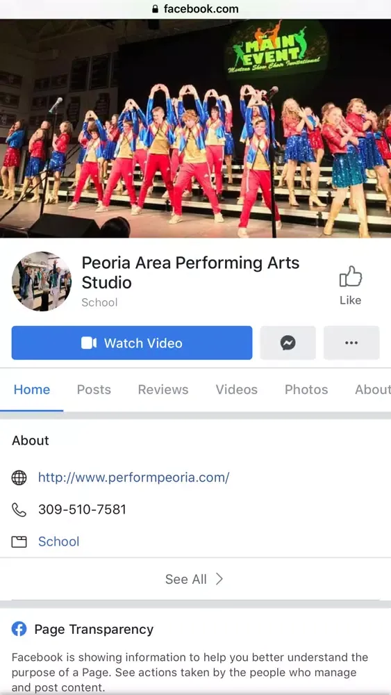 Screenshot di Peoria Area Performing Arts