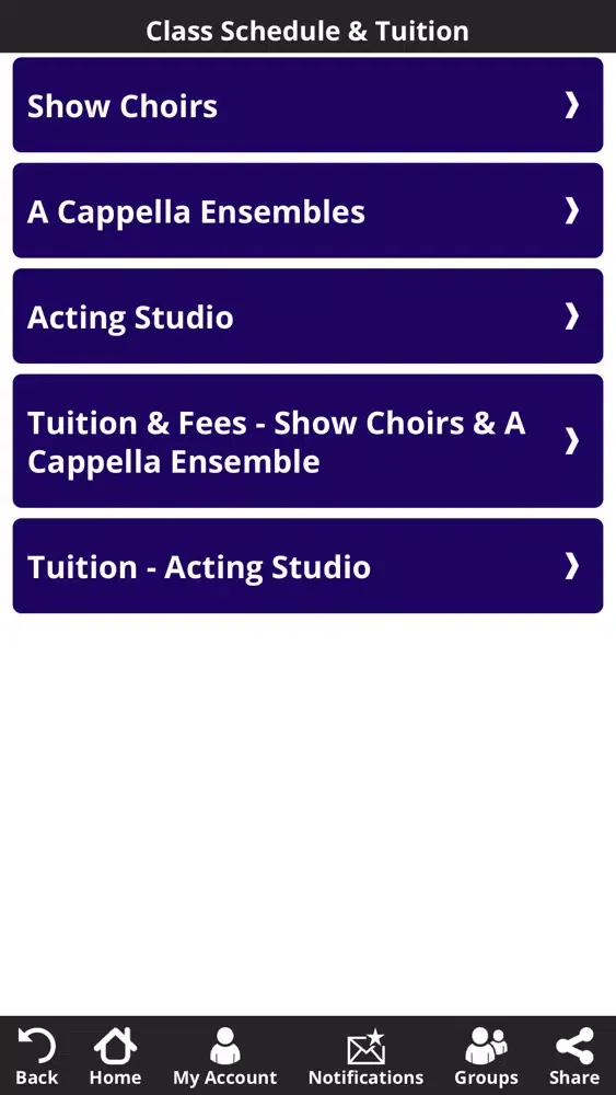 Screenshot di Peoria Area Performing Arts