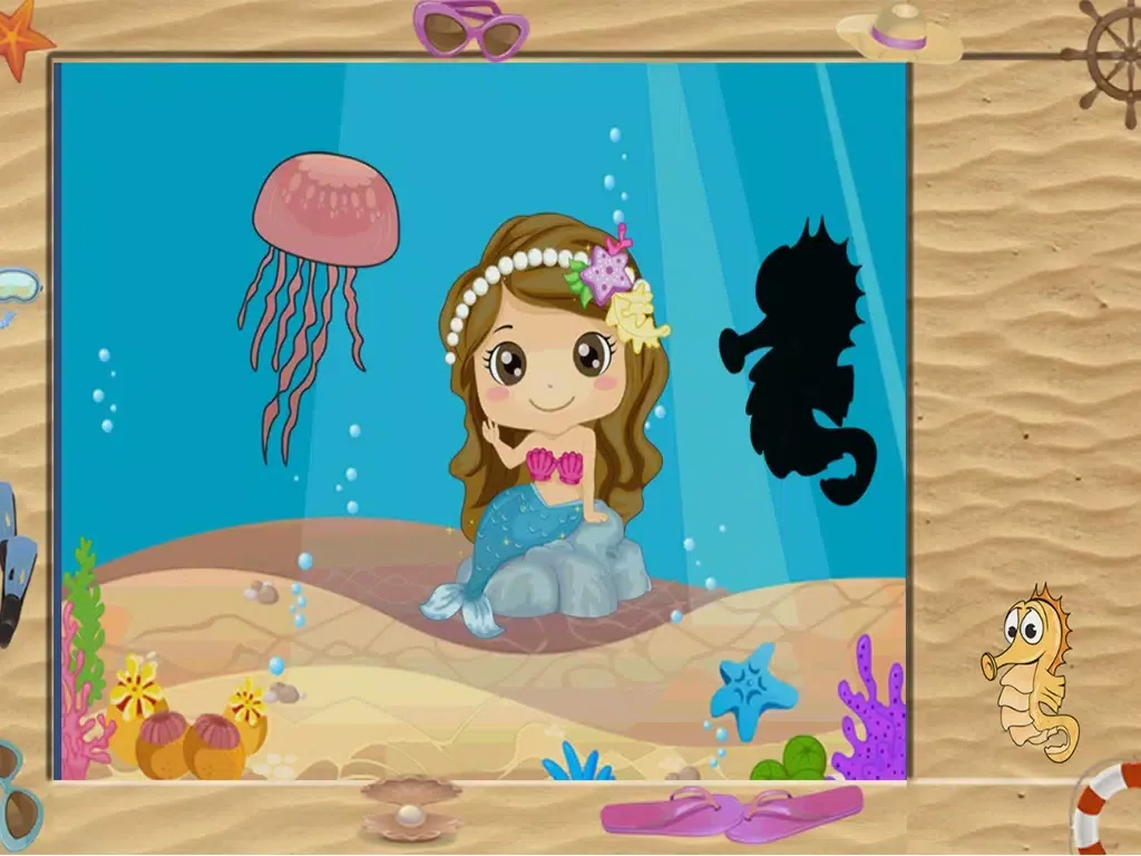 Capturas de tela do Sticker puzzles: Sea Fish iPad 