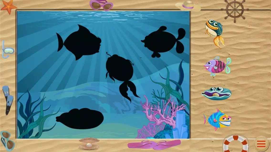 Capturas de tela do Sticker puzzles: Sea Fish
