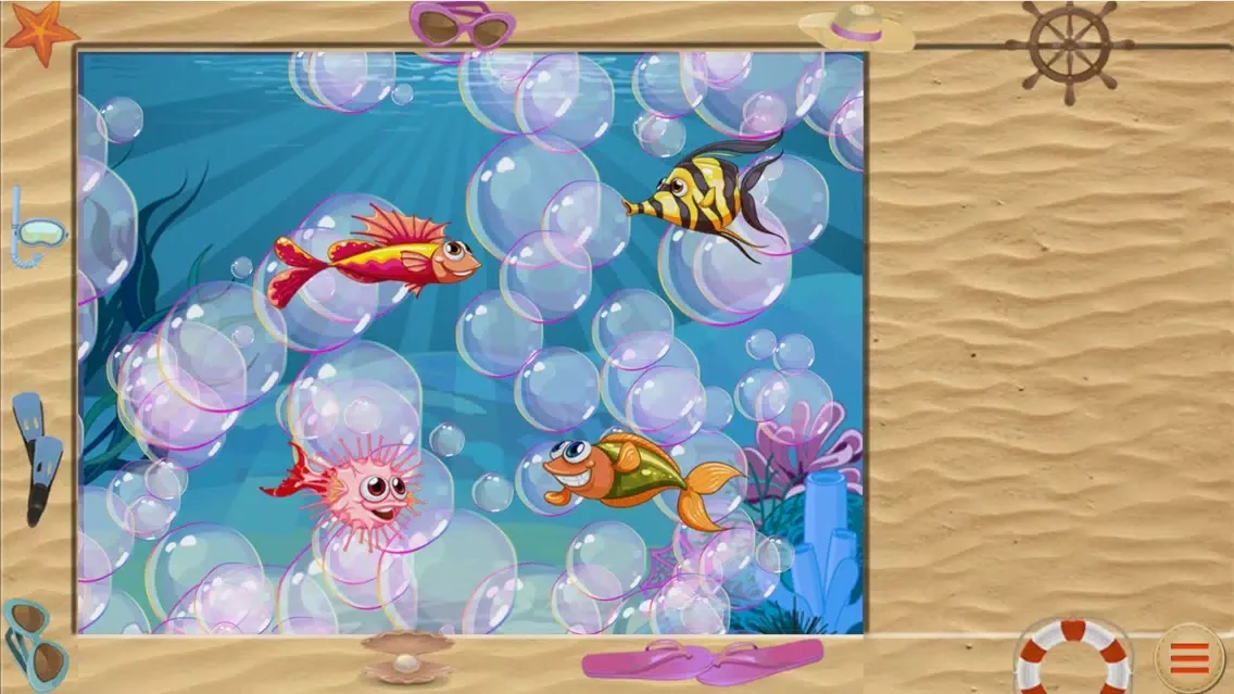Capturas de tela do Sticker puzzles: Sea Fish