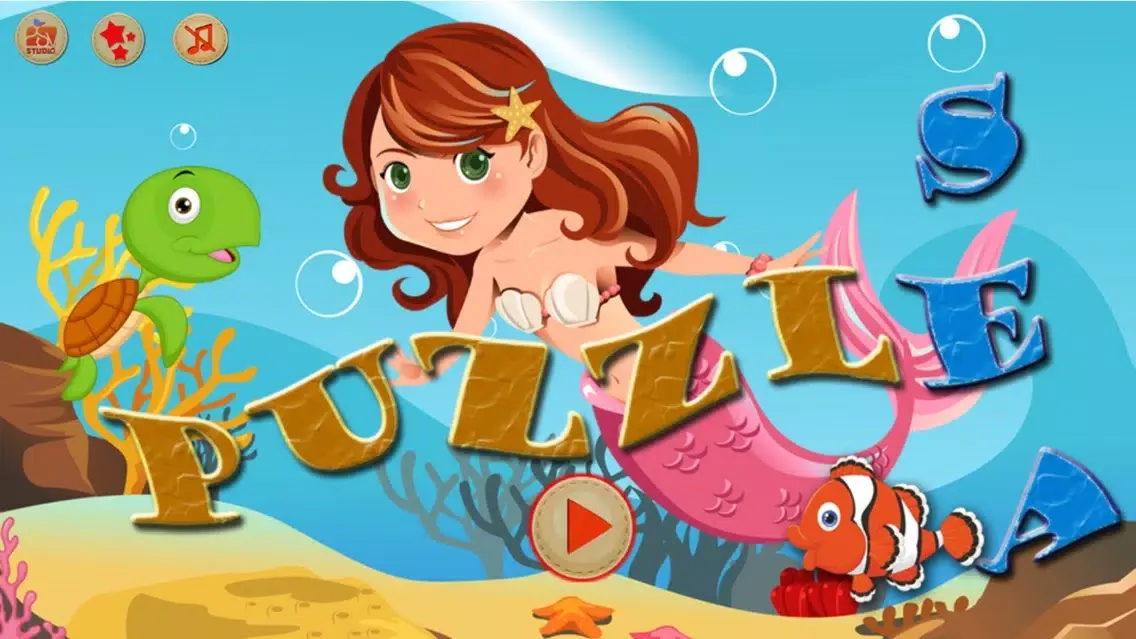 Capturas de tela do Sticker puzzles: Sea Fish