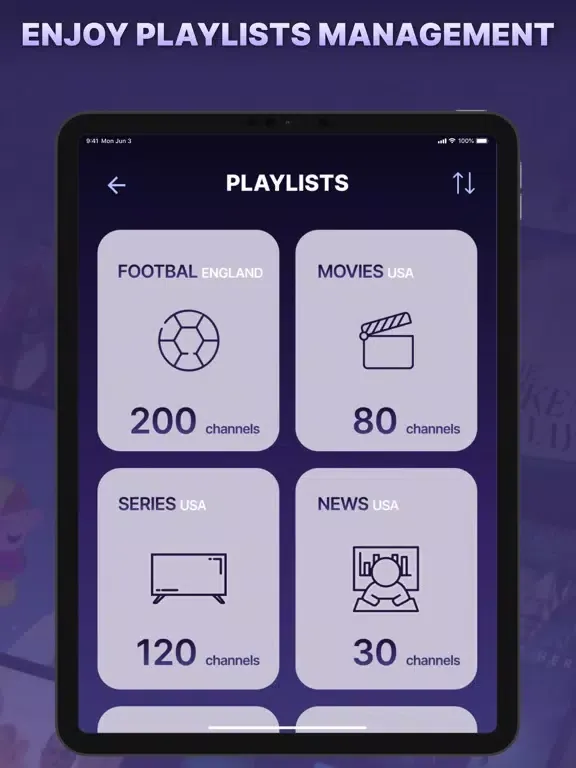 IPTV Smart Player：M3U & Movies iPad  سکرین شاٹس