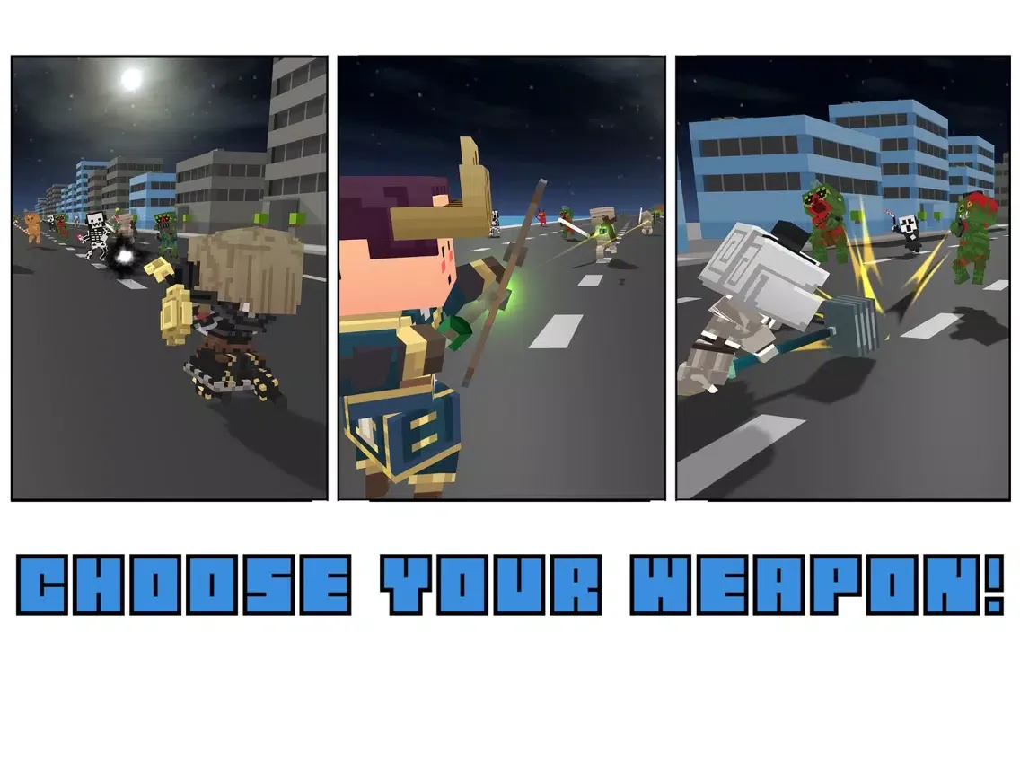 Monster Escape Legends. Zombie Dash In City Craft iPad  스크린샷