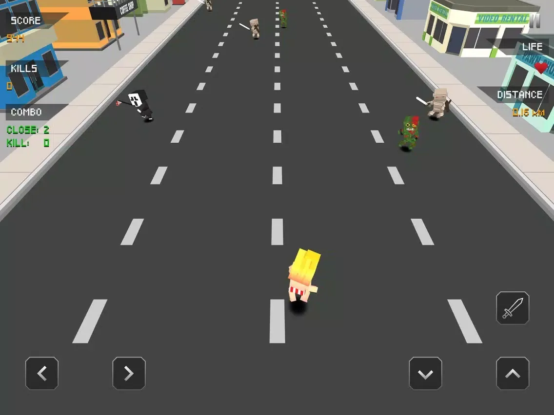 Monster Escape Legends. Zombie Dash In City Craft iPad  스크린샷