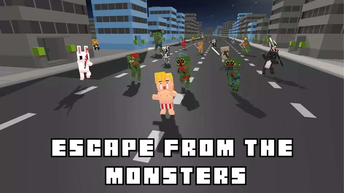 Monster Escape Legends. Zombie Dash In City Craft 스크린샷